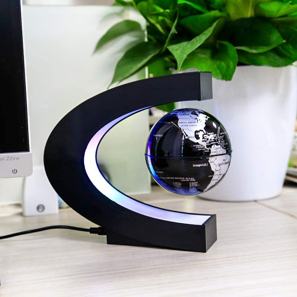 Magnetic Levitating Globe with LED Light, Cool Tech Gift for Men Father