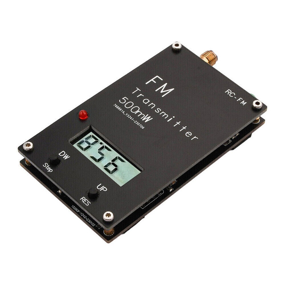 FM Stereo Transmitter With Adjustable Frequency For Devices