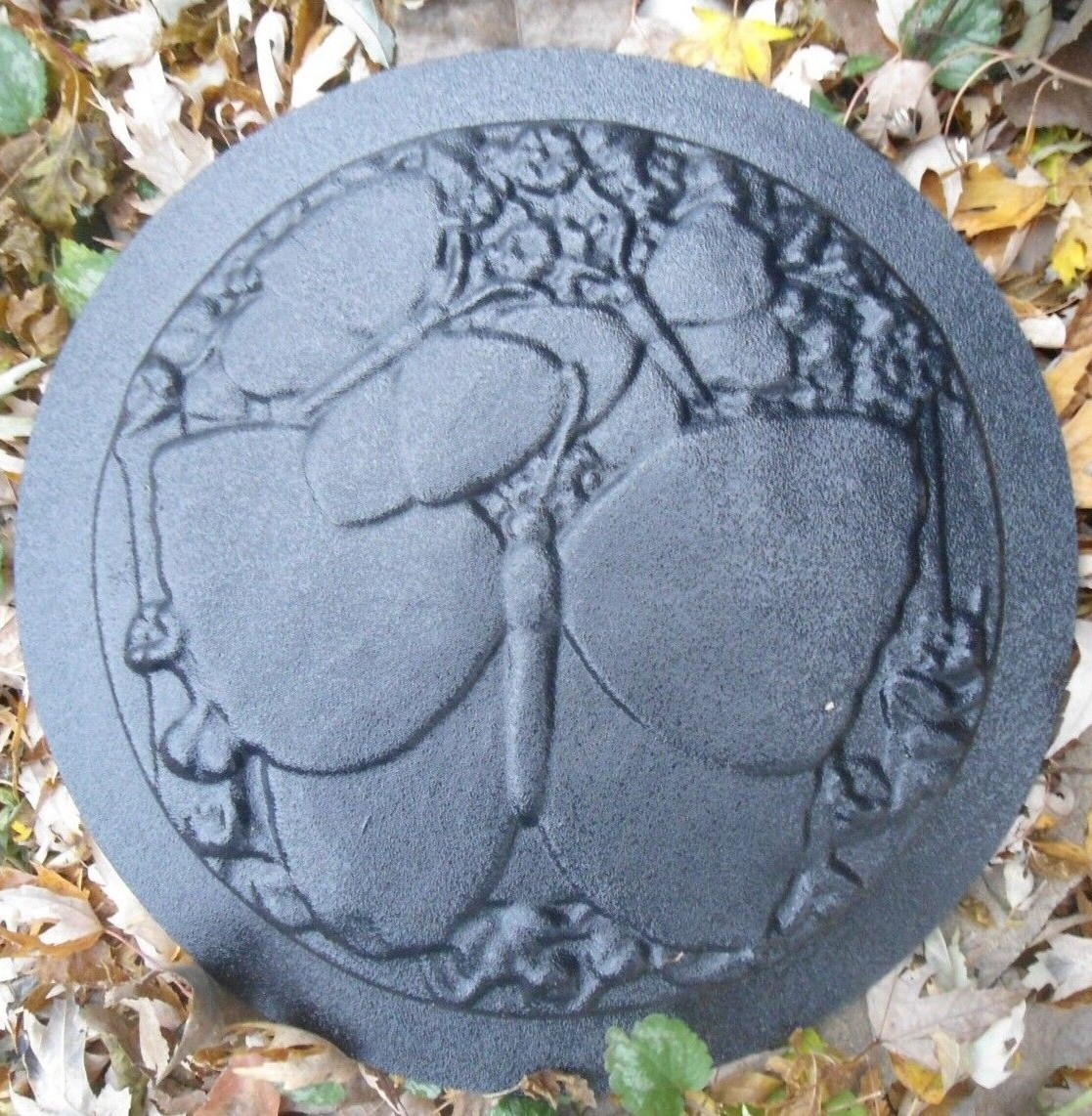 Butterfly steppingstone mold concrete plaster cement garden mould 12" x 1" thick