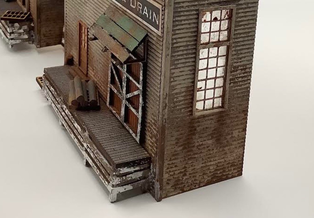 HO Scale Lemuel’s Pipe & Drain Background Structure Kit Laser Cut