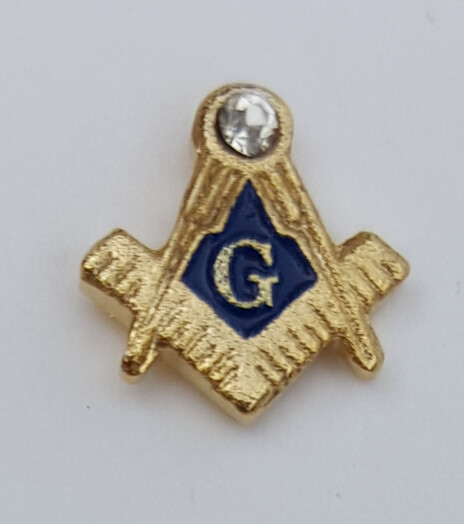Masonic Square & Compasses Tiny Lapel Pin Mason (SCA-2011) Freemason