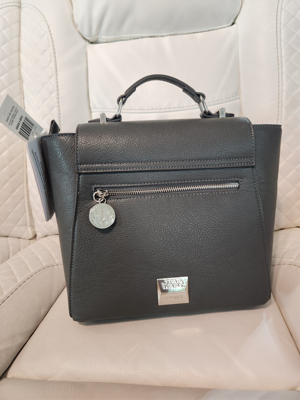 Boxlunch Exclusive Star Wars Mace Windu Lightsaber Light-Up Crossbody Bag Purse