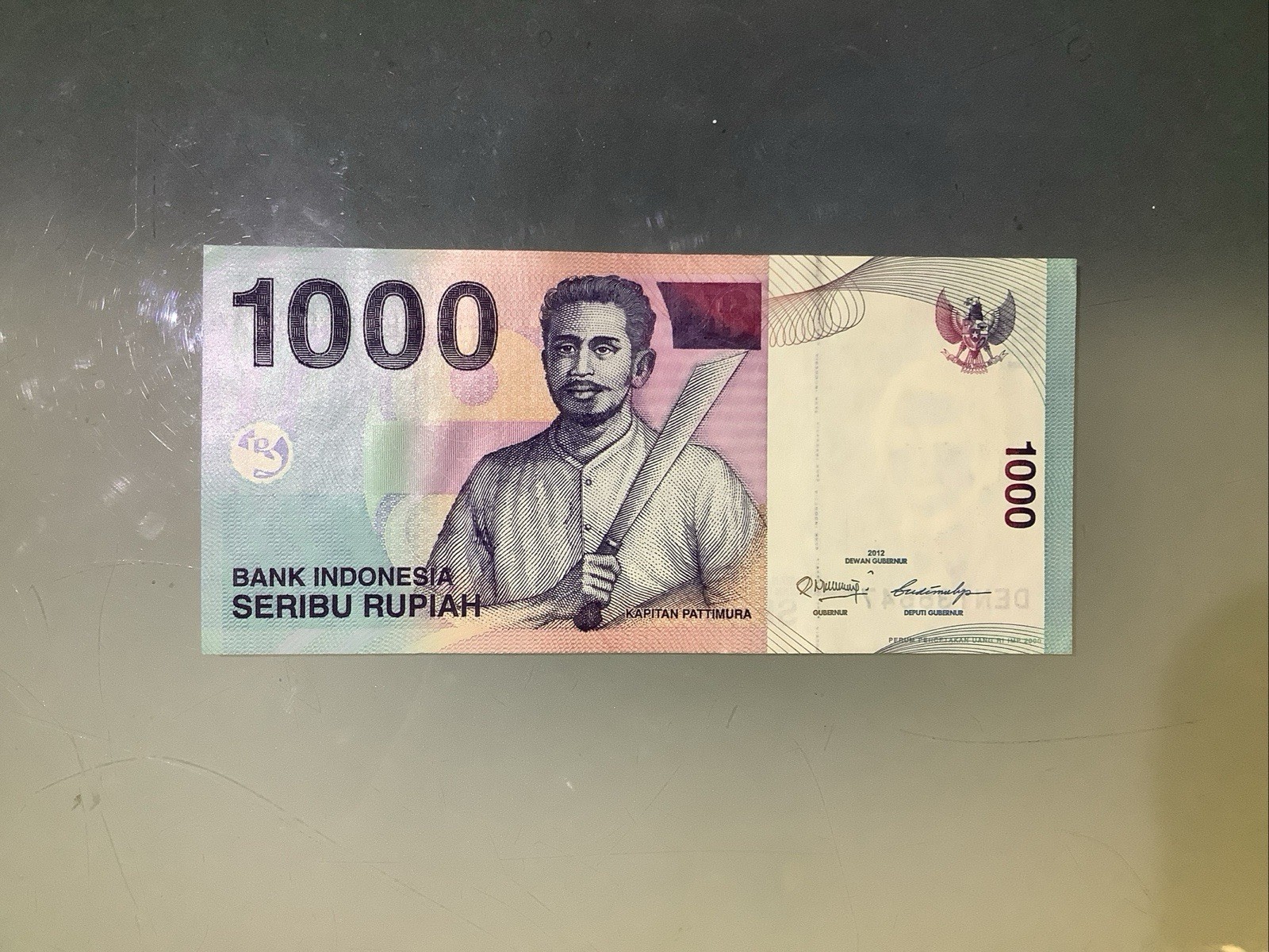 Indonesia 1000 Rupiah 2012 AU