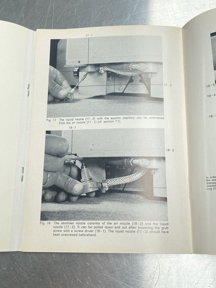 Zeiss PMQ 2 Flame Spectrophotometer - Users Manual /Instructions Book