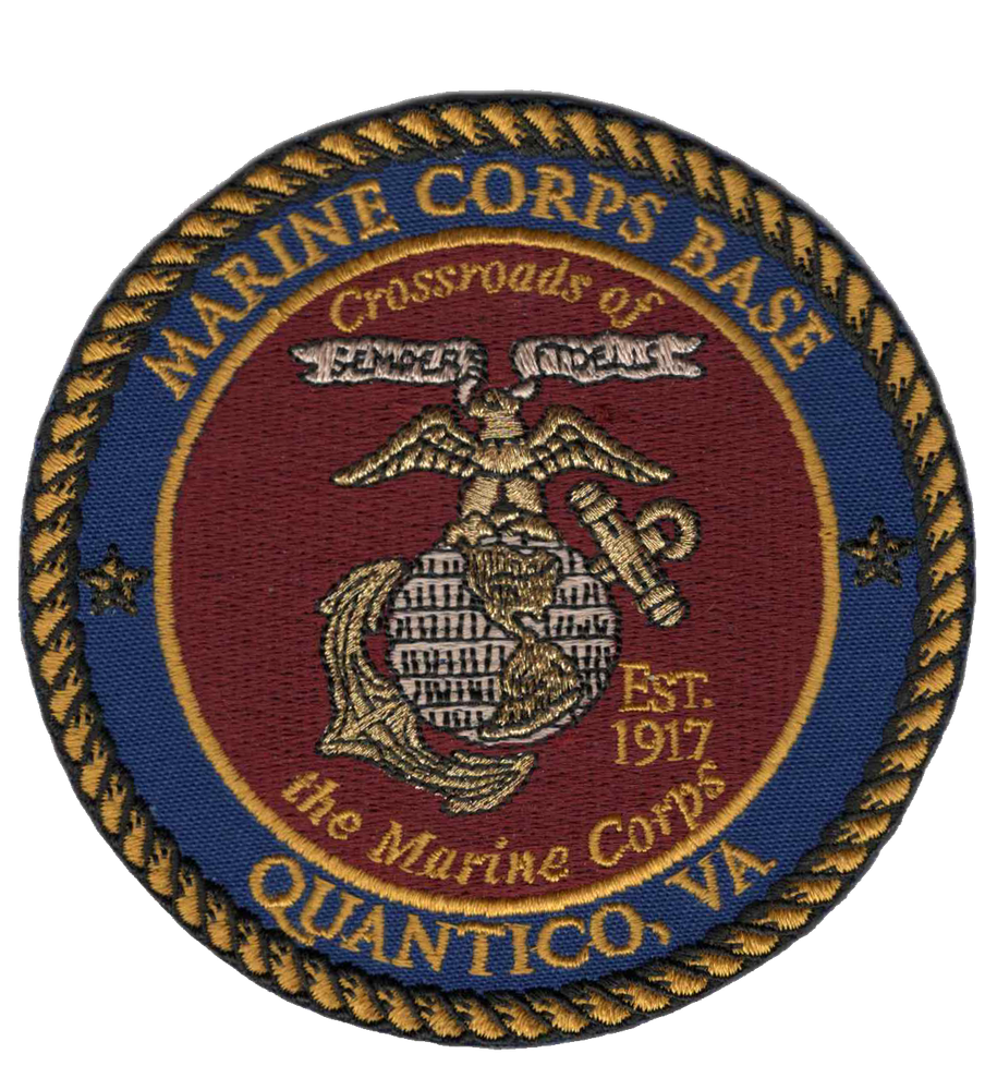 Officially Licensed USMC Base Quantico Patches