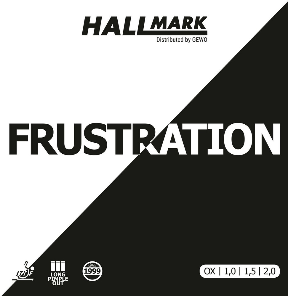Hallmark long pips-out FRUSTRATION rubber