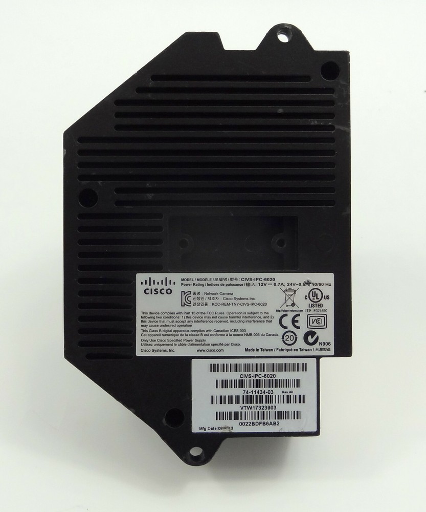 Cisco CIVS-IPC-6020 IP PoE Network Security Camera