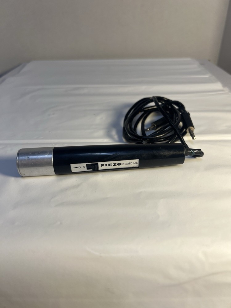 Vintage Piezo Dynamic Microphone Wired Untested Sold As-Is