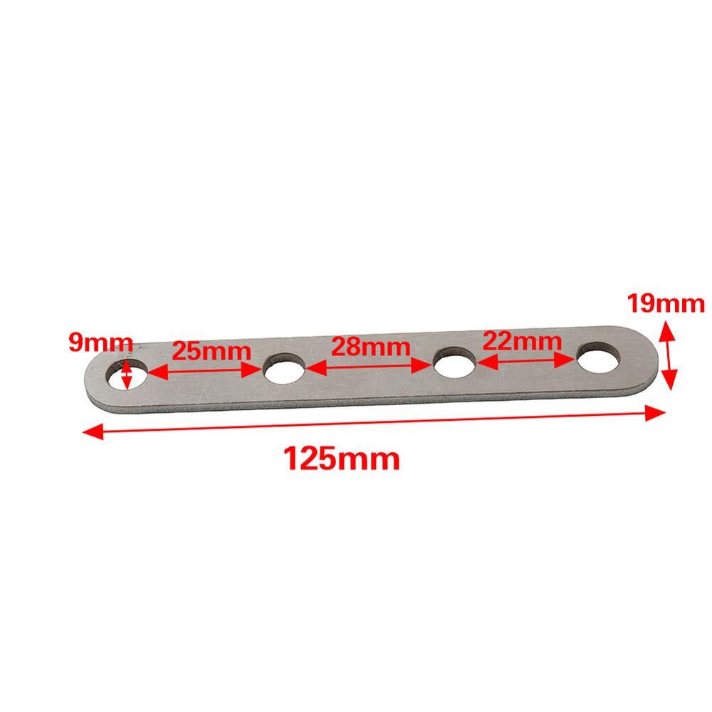 Motorcycle Universal Exhaust Pipe Fixed Clamp Bracket Long Strip Mounting