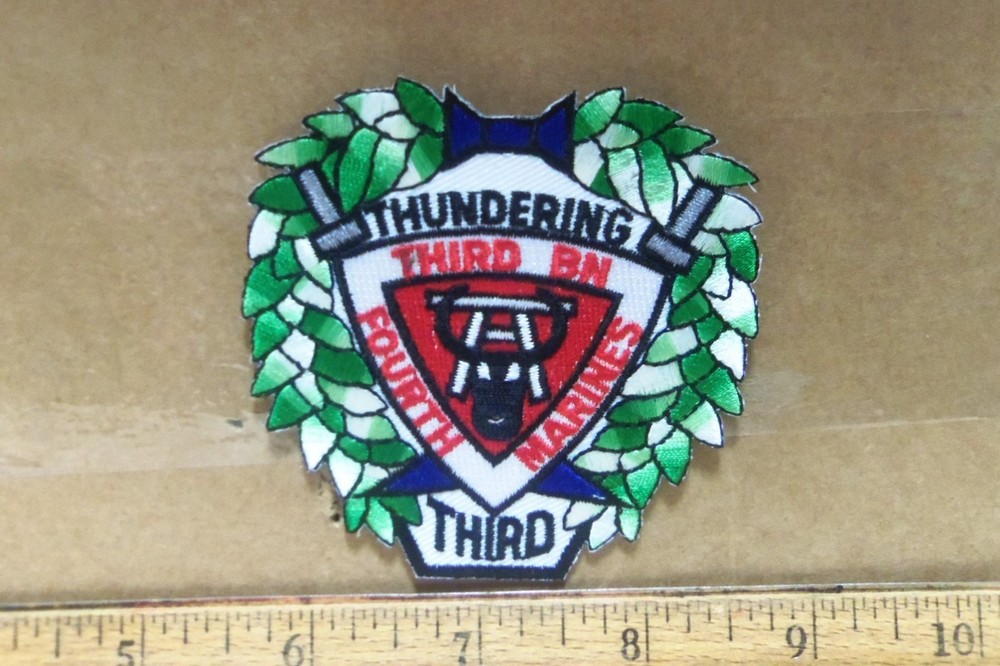 US Marine Corps - Thundering 3rd Battalion - 4th Marines Embroidered Patch