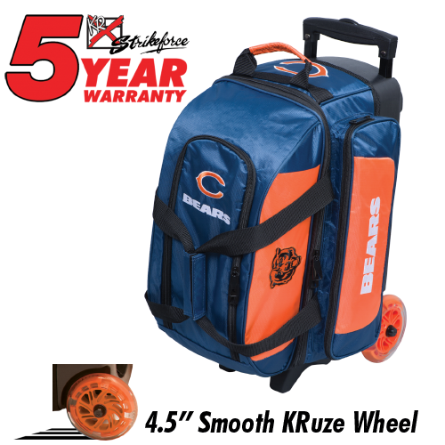 KR Strikeforce NFL Chicago Bears 2 Ball Roller Bowling Bag