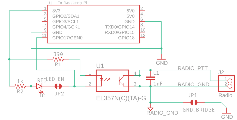 PiHat Raspberry Pi Ham Radio Push-To-Talk (PTT) Trigger/Isolator Module FULL KIT