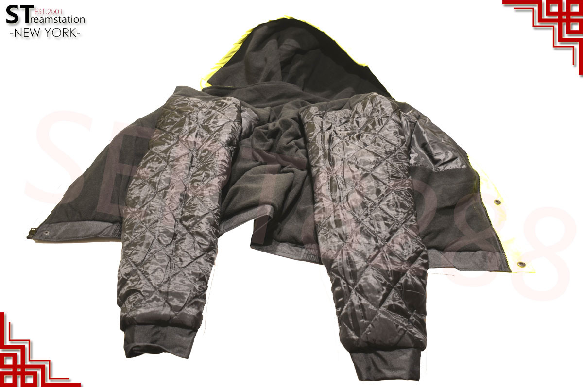 Hi-Vis Insulated Safety Bomber Reflective Jacket Coat Road Work Fleece Lining