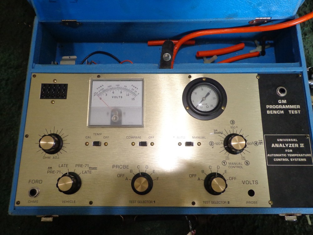 Vintage GM ANALYZER II Programmer Bench Test For Automatic Temp. Control Systems