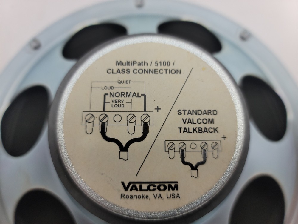 Valcom V-936418 Talkback Ceiling Speaker, 8 inch, 45 Ohm - New OS