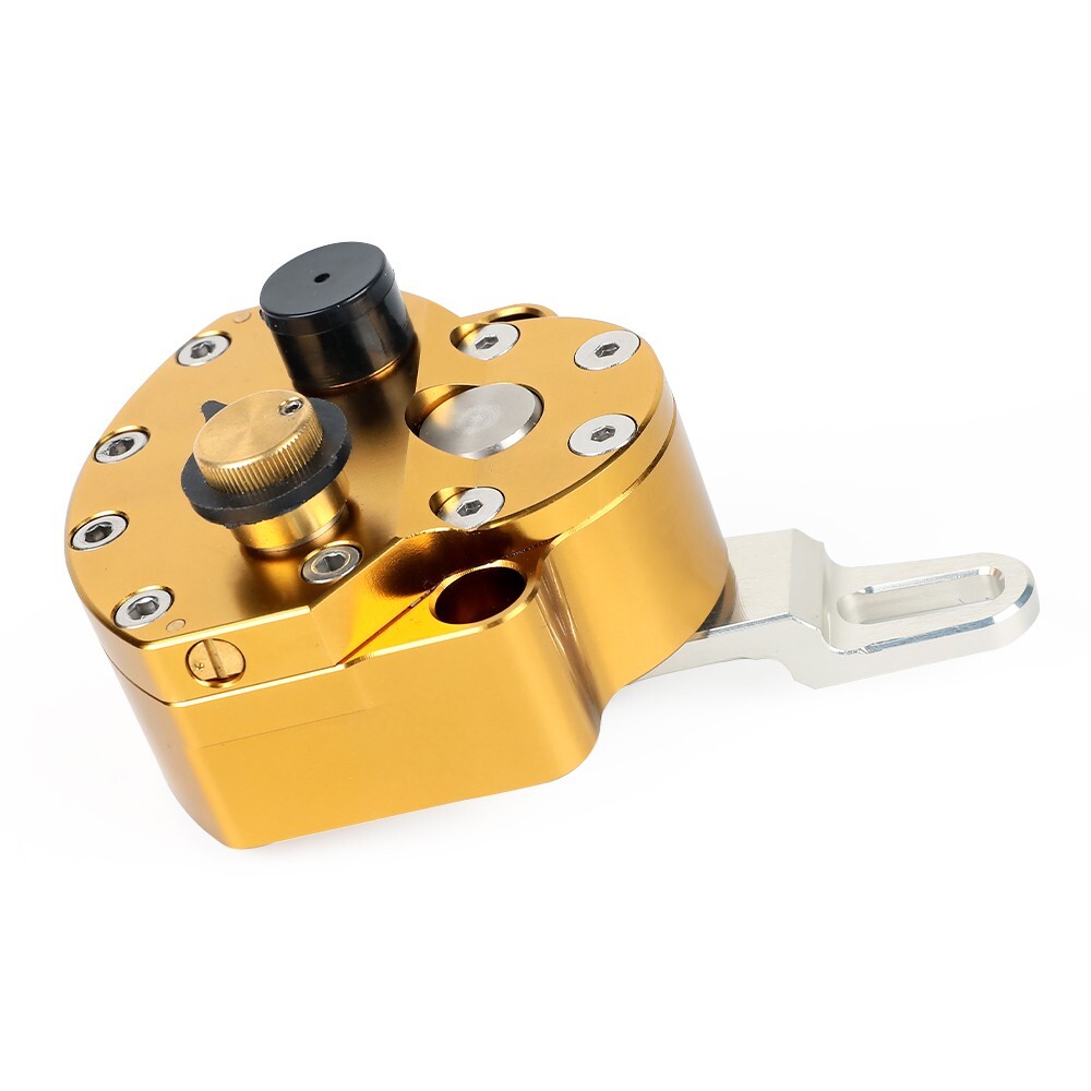 CNC Steering Damper Stabilizer Universal Reversed Safety Control Adjustable Gold