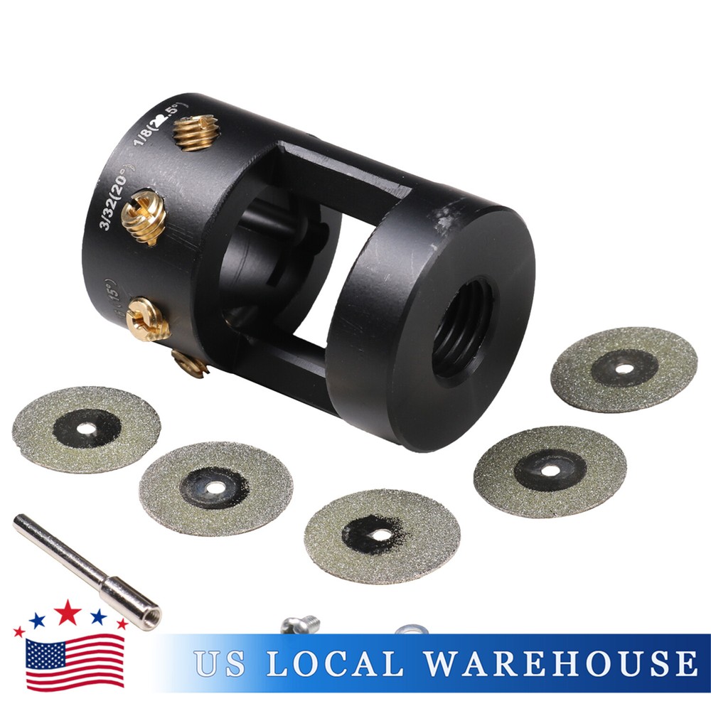 Black Tungsten Grinder Sharpener Multi-Angle & Offsets Head Tool TIG Welding