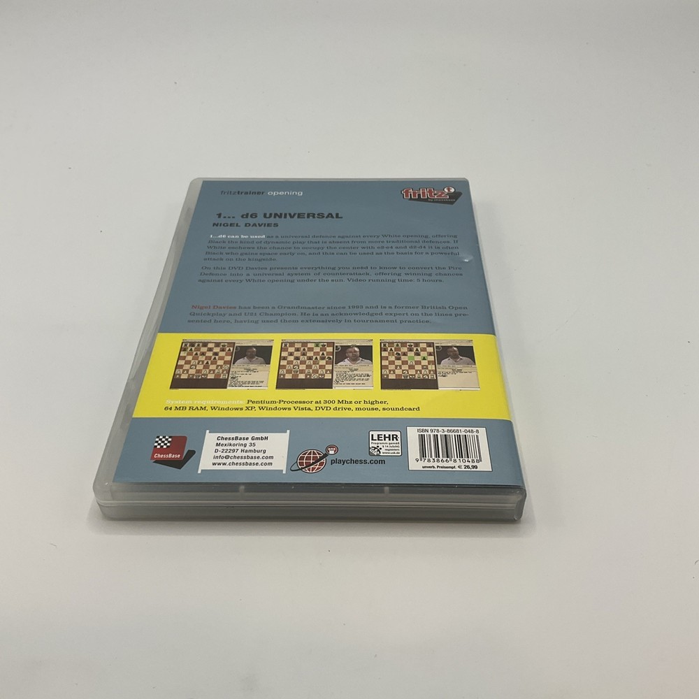 Fritz Trainer 1...d6 Universal Chess Opening Software