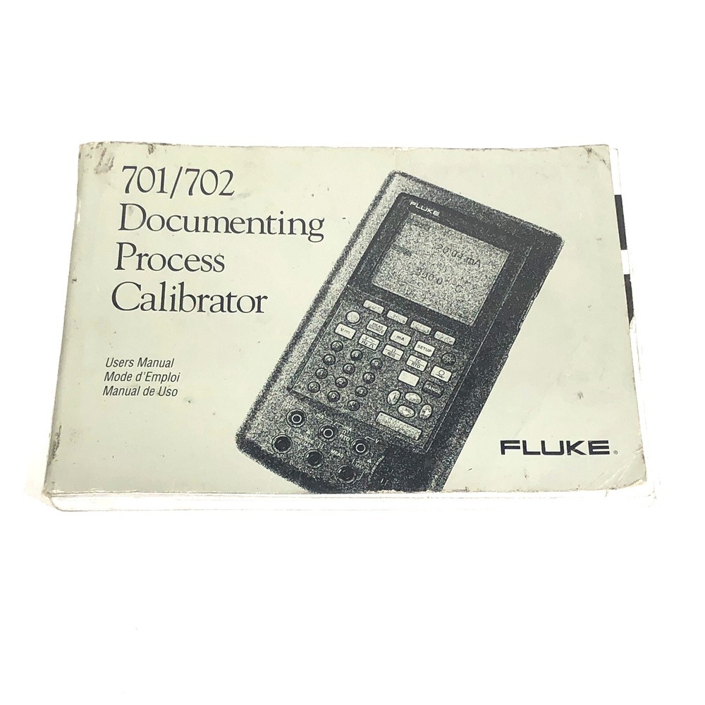 * MINT Fluke 701 702 Documenting Process Calibrator User Manual Quick Reference