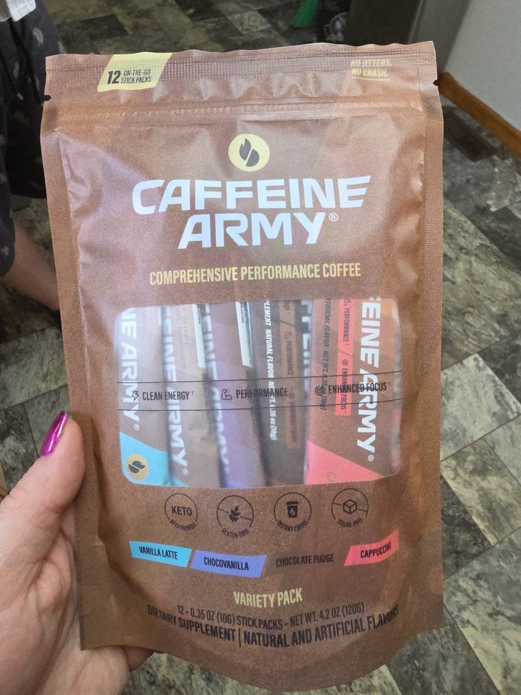 Caffeine Army Performance Coffee Variety Pack 12 Stick Count