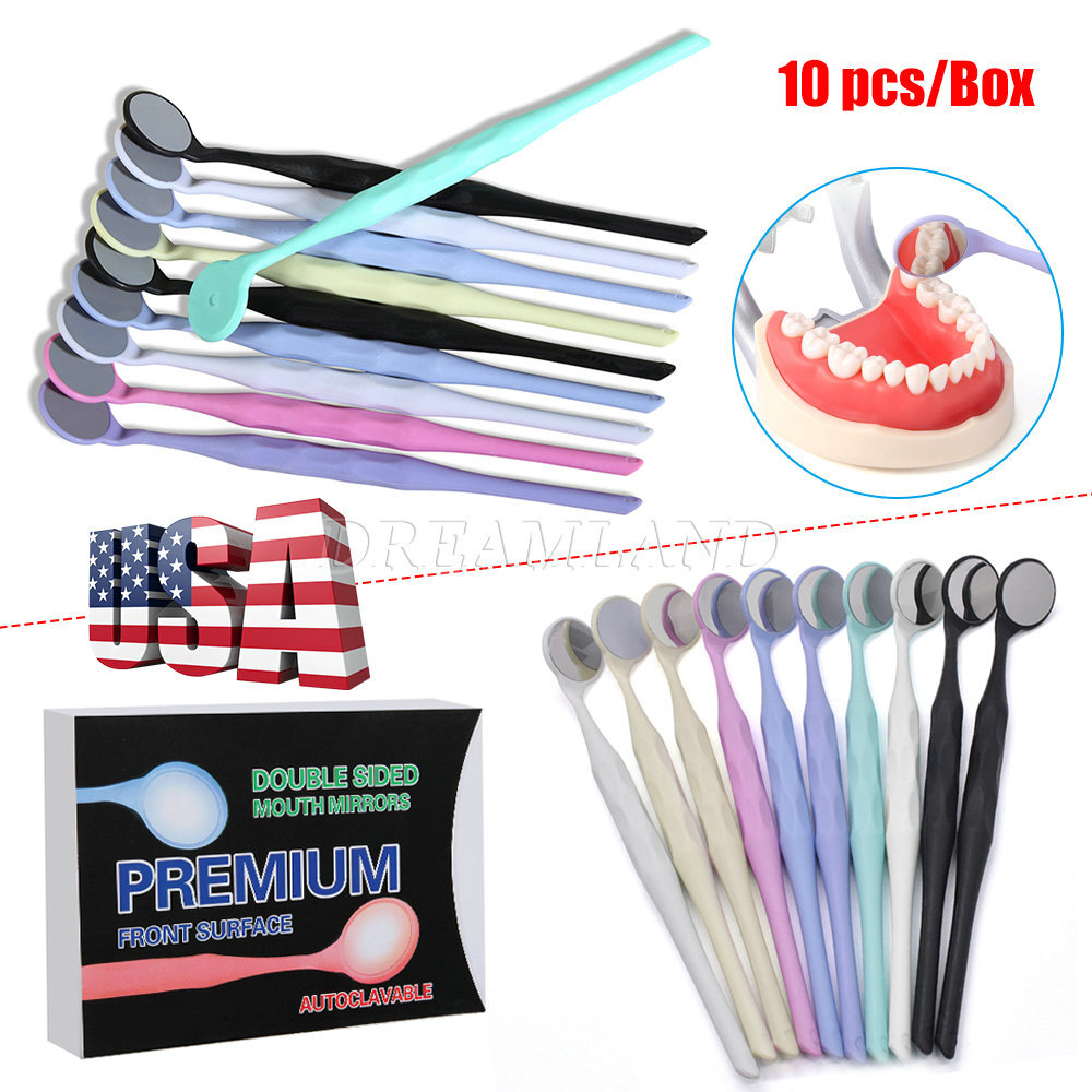 Anti-fog Oral Double Sides Oral Mirrors Dental Mouth Mirror Reflector w Handle