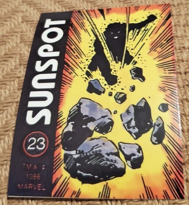 Comic Images 1986 #23 Sunspot Marvel Universe Sticker