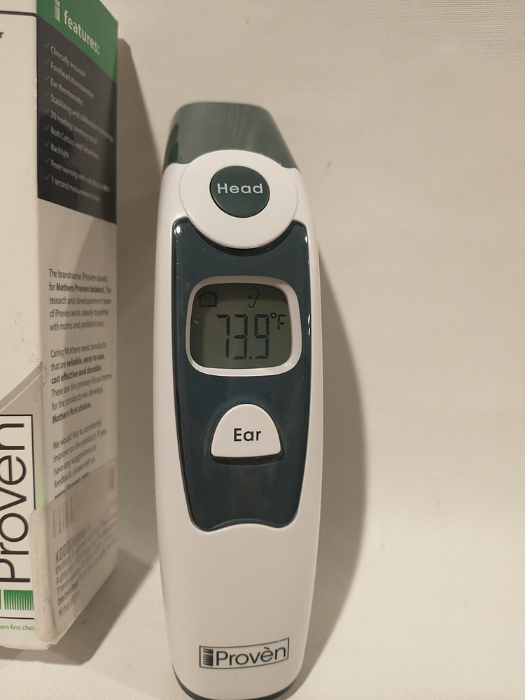 iProven DMT-116A Thermometer Forehead/Ear Fever Alarm & 1 Second Reading Tested
