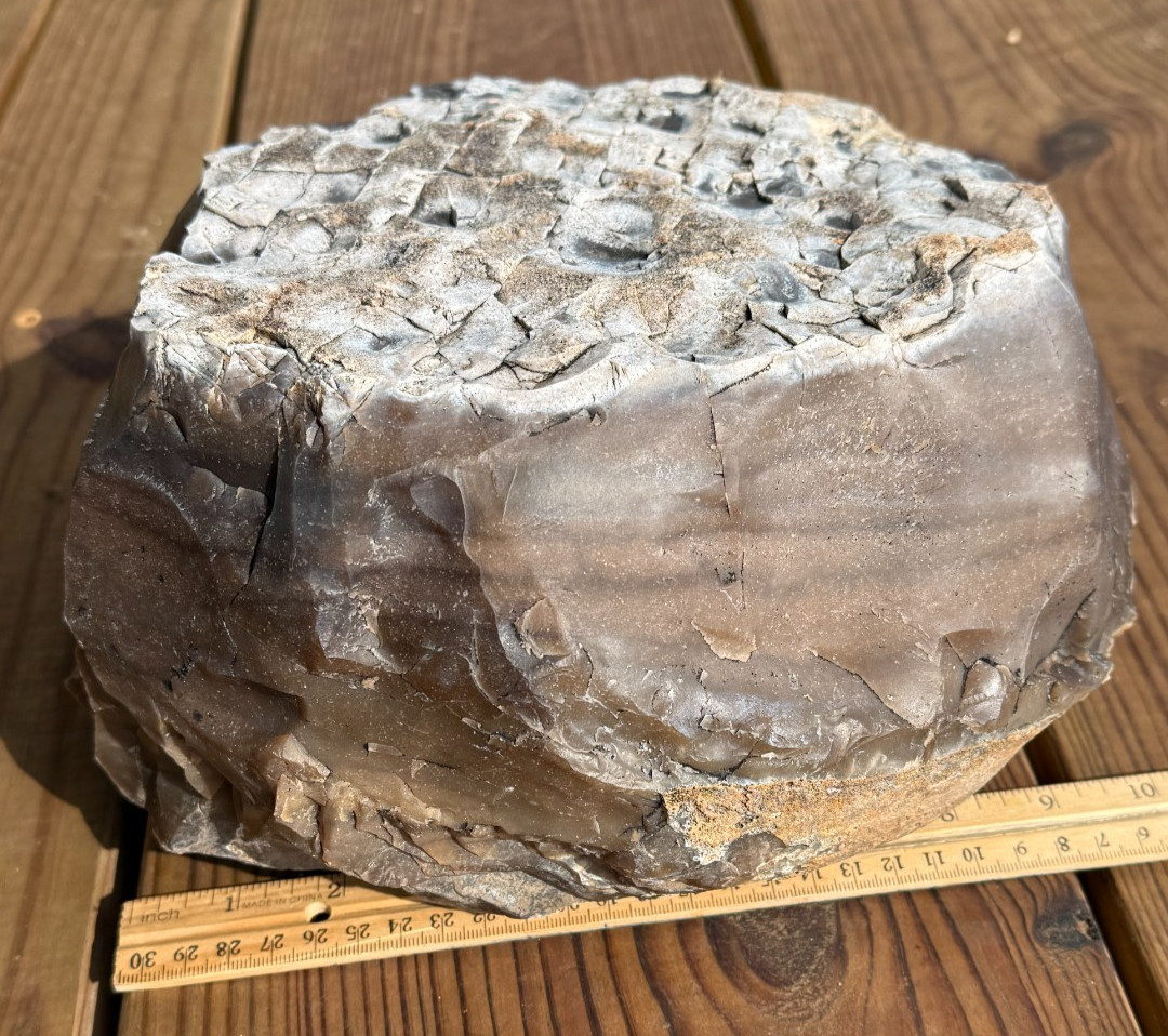 LARGE 30.4 lb Texas Flint Edwards Plateau Chert Nodule Garden City TX Knapping