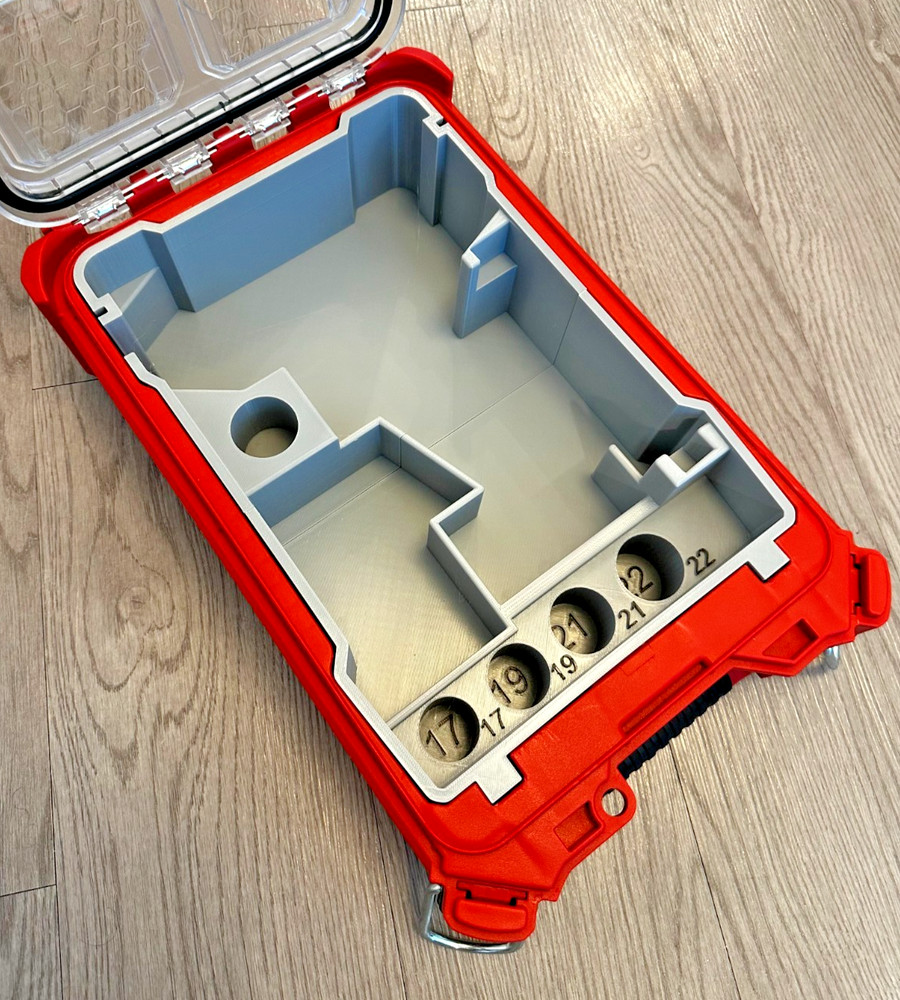 Milwaukee M18 Impact PACKOUT Insert Only: Socket Organizer, Roadside Lug-Nut Kit