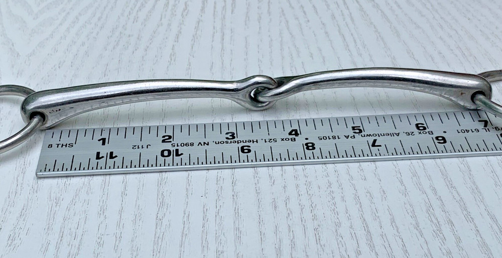 Loose Ring Bradoon Snaffle Bit, Size: 5 3/4" Mouth, Thin Diameter, Small Ring