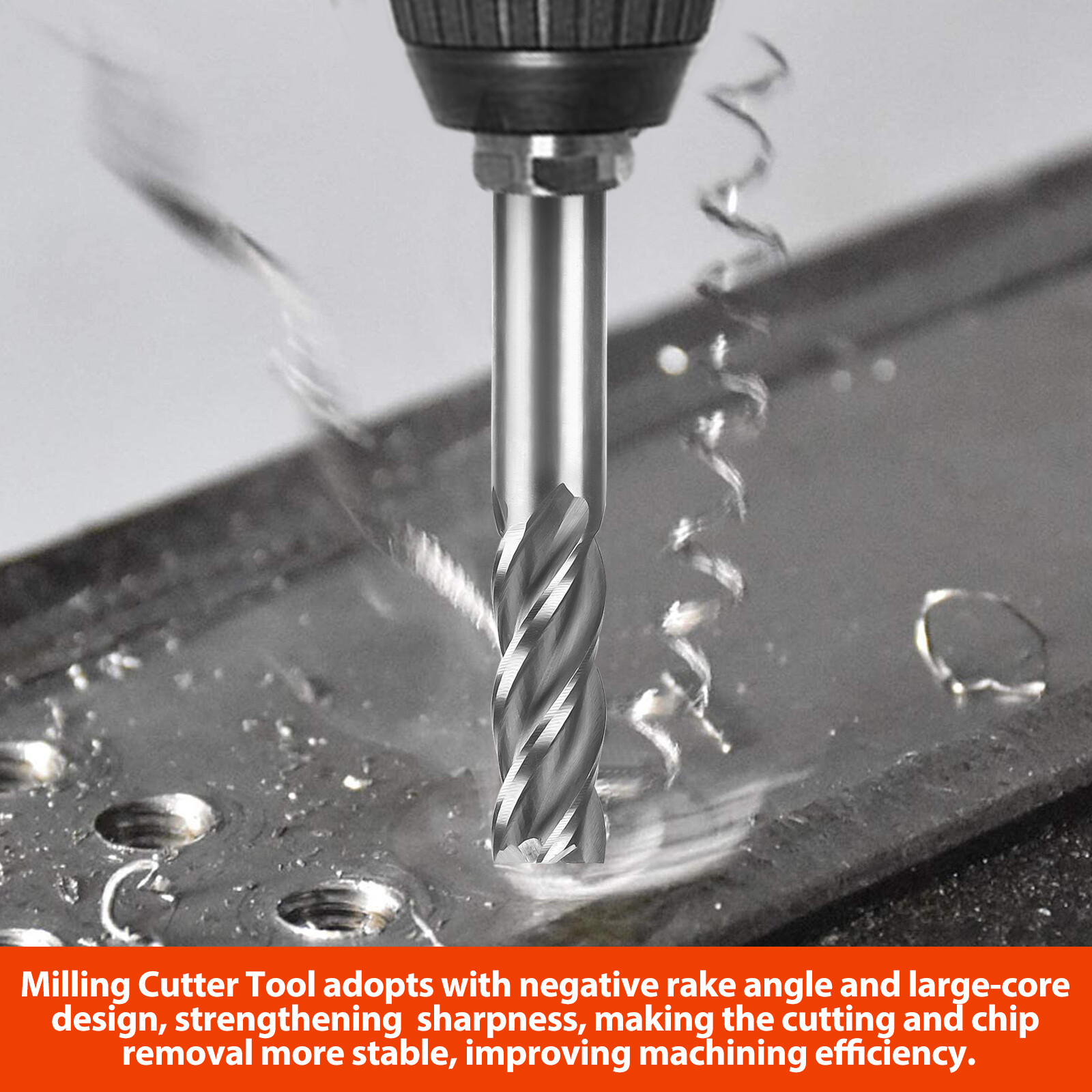 8Pcs 4 Flute Solid End Milling Cutter Drills Bits 1/16"-1/2" HSS Slot Tool Set