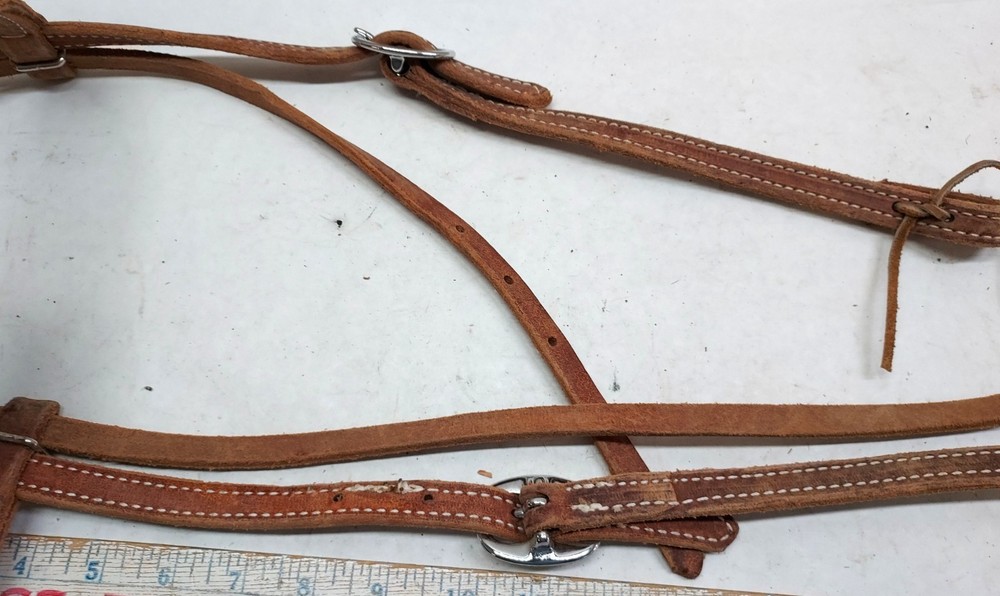 Double Leather Stitched Headstall - 1021252