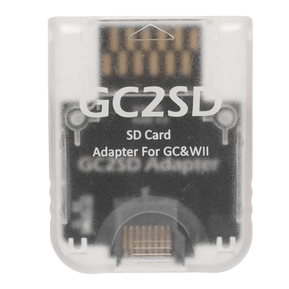 for Wii Storage Card Adapter, GC2SD Adaptor Reader Gamecube Consoles, Plug and