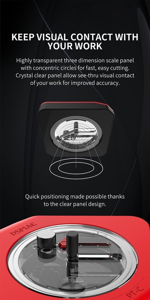 DsPiae PT-C Integral Stepless Circular Cutter Tool