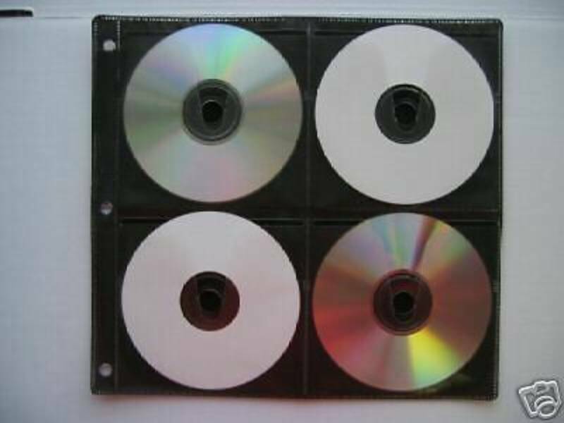 400 BLACK 8 CD / DVD Binding Binder SLEEVE  SF005BLK