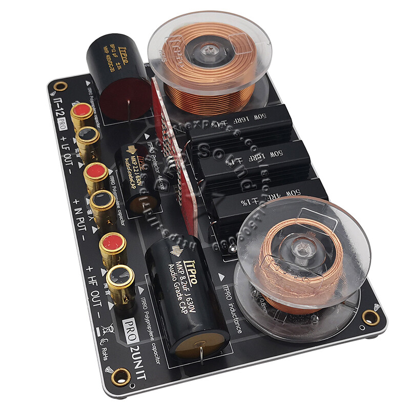 1pcs 800W 2 Way 2 Unit Speaker Frequency Divider Filter High-Low Crossover Board