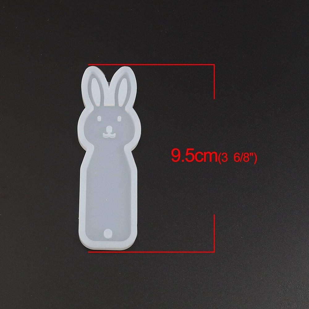 4 inch Bunny Bookmark Silicone Mold
