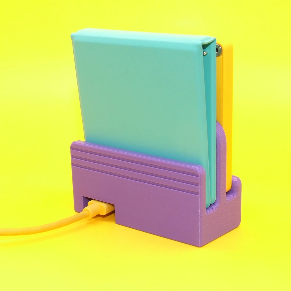 PLAYDATE DOUBLE DATE CHARGING DOCK WITH COVER HOLDER, CUSTOM DESIGNED, PANIC