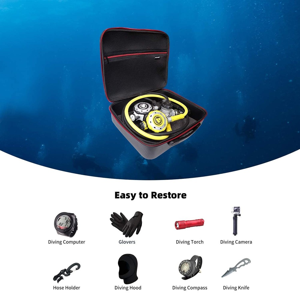 Scuba Regulator Bag with Two High Density Foam Padded | Diving Regulator Prot...