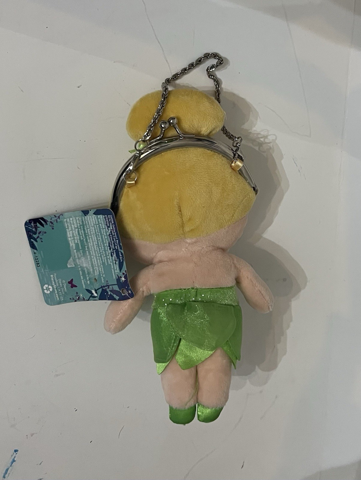 Tinkerbell Coin Purse Plush Kiss Lock Disney