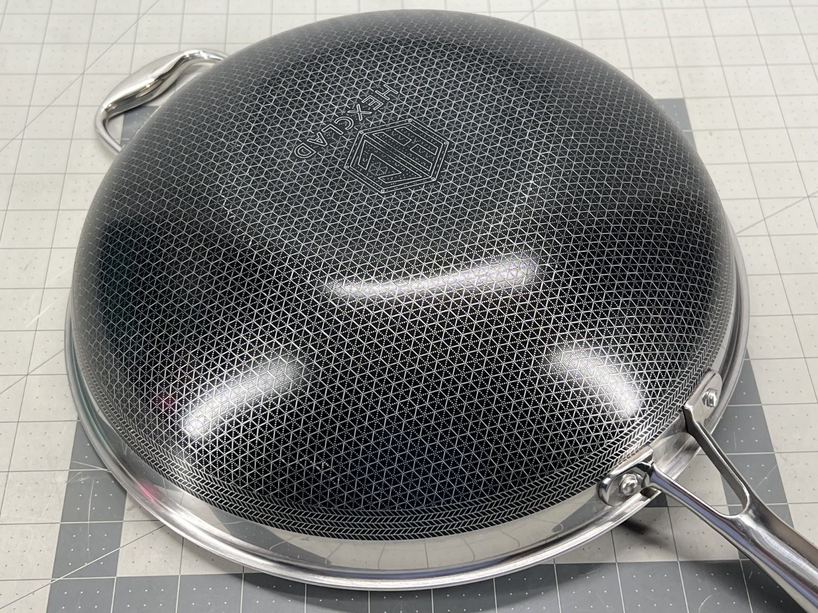 HexClad Hybrid Nonstick 12-Inch Wok Frying Pan (No Lid) - Used!