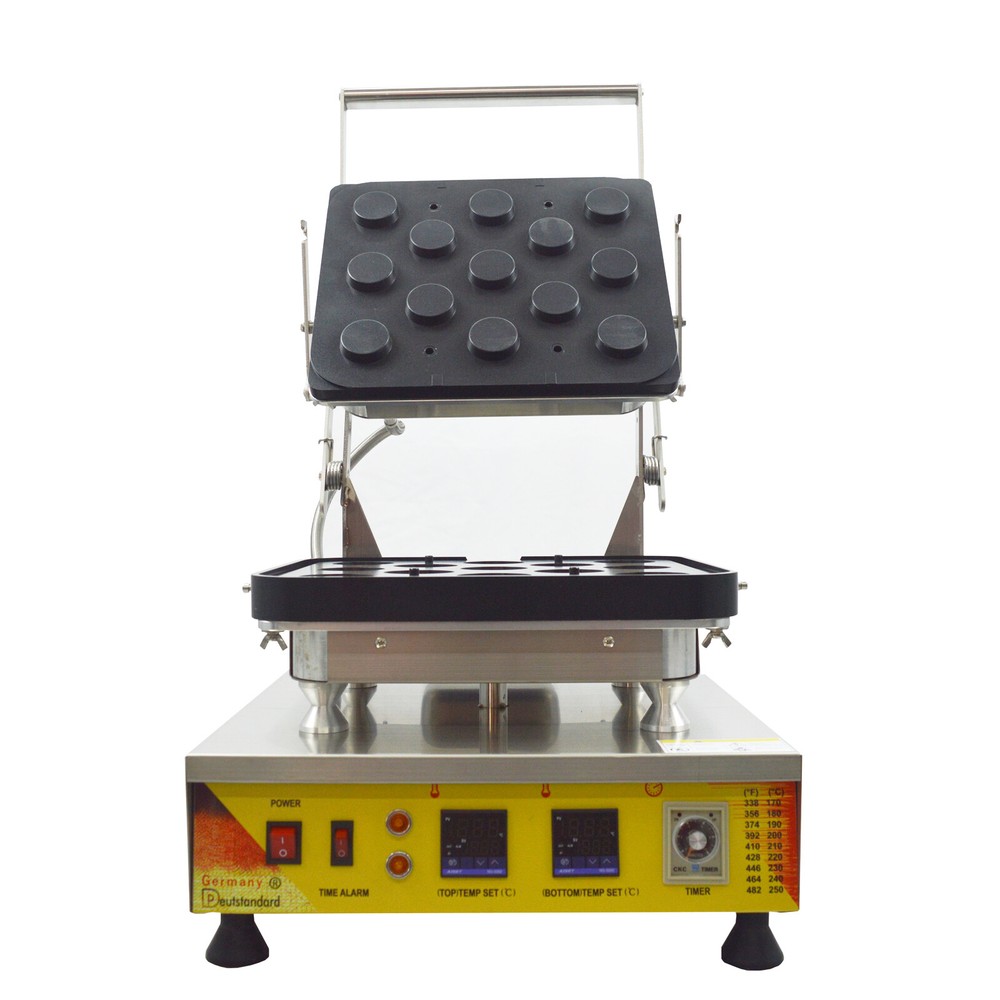 Commercial Donut Waffle Crispy Pie Nonstick Machine Replaceable Template 110V