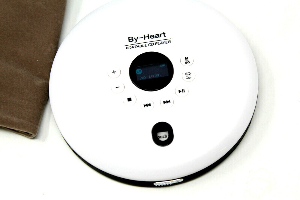 By-Heart Portable CD Player Skip/Shockproof, Compact LED Display