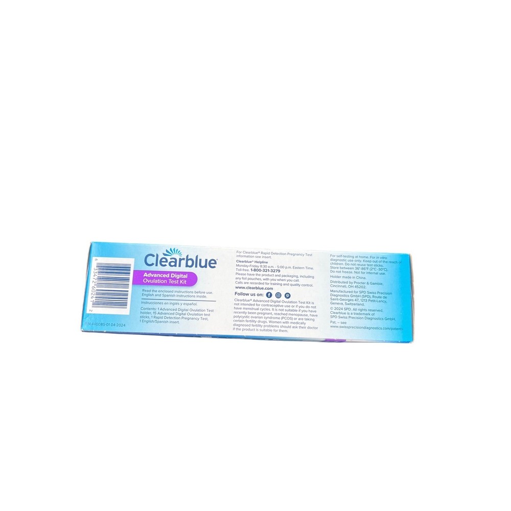 Clearblue Advanced Digital Ovulation Test Kit 15 Tests Plus 1 Pregnancy Test