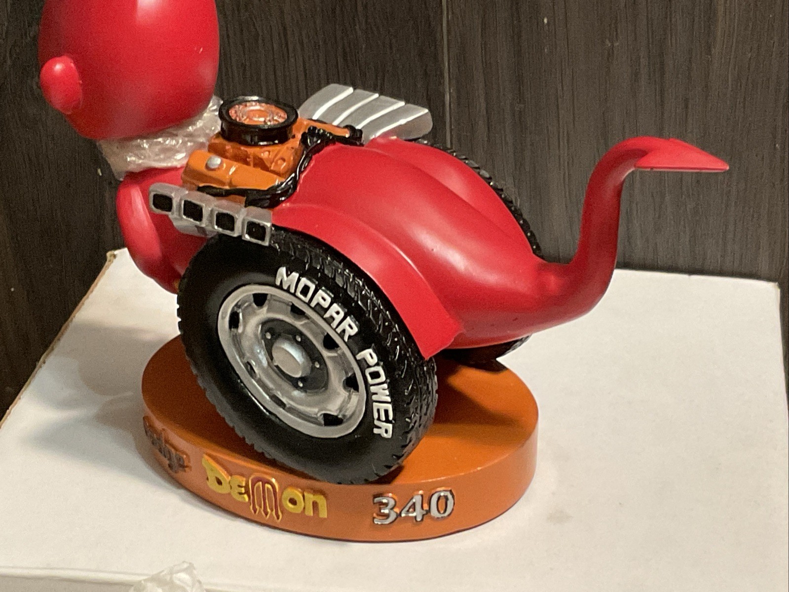 New Dodge Super Demon Dealership Exclusive Bobblehead B5 Bent Rod Garage Shaker