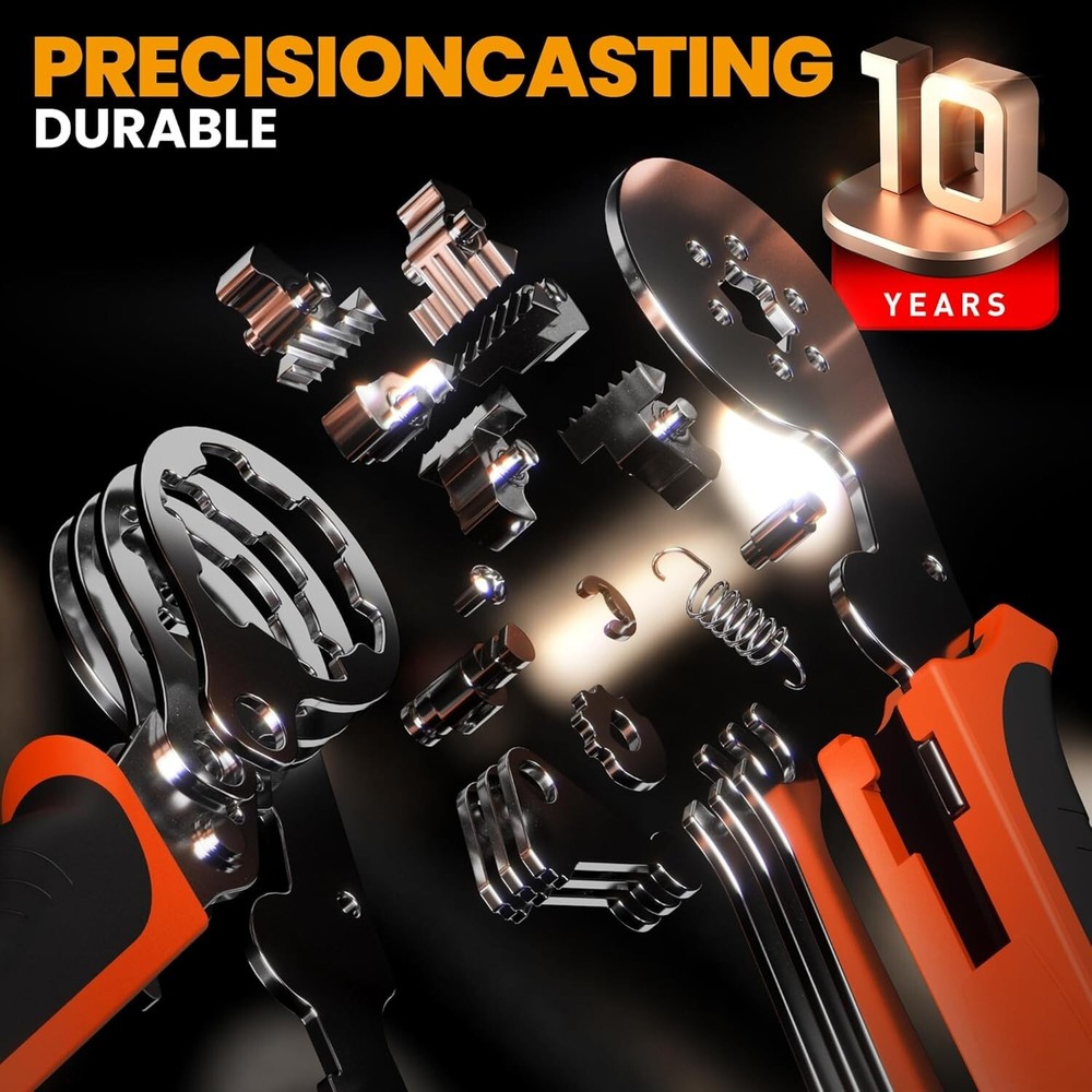 Complete Crimping Tool Kit: 24 Sizes Insulated Ferrules with Wire Stripper