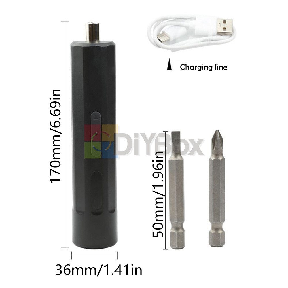 Mini Cordless Drill Electric Screwdriver Drill Driver Bits Home Rechargeable Kit