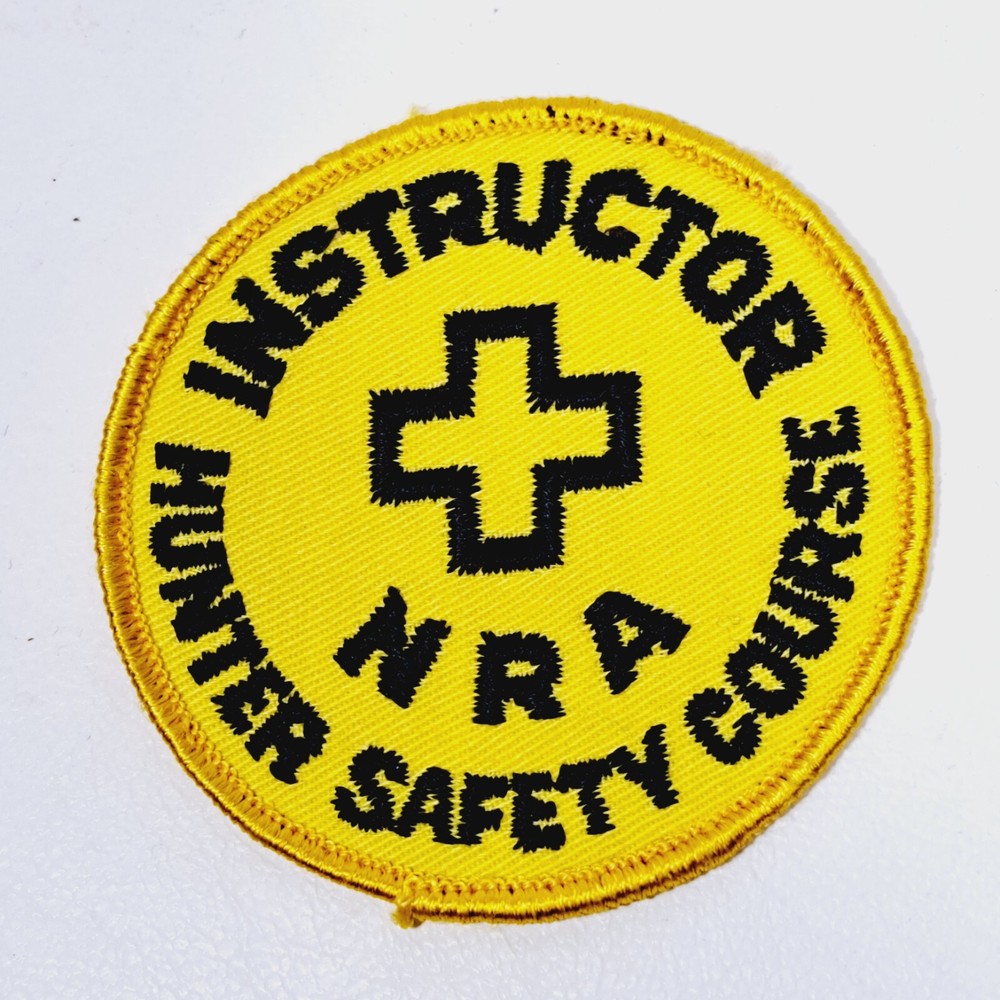 NRA Hunter Safety Course-Instructor Embroidered 3 Inch Sew-on Patch