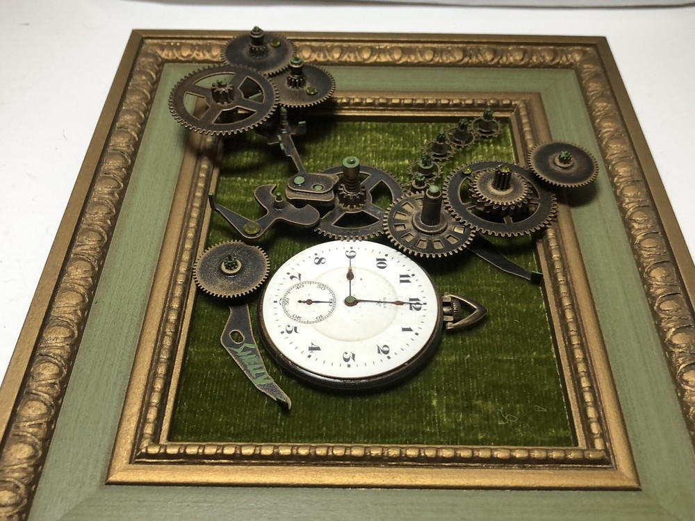 Framed time piece collages