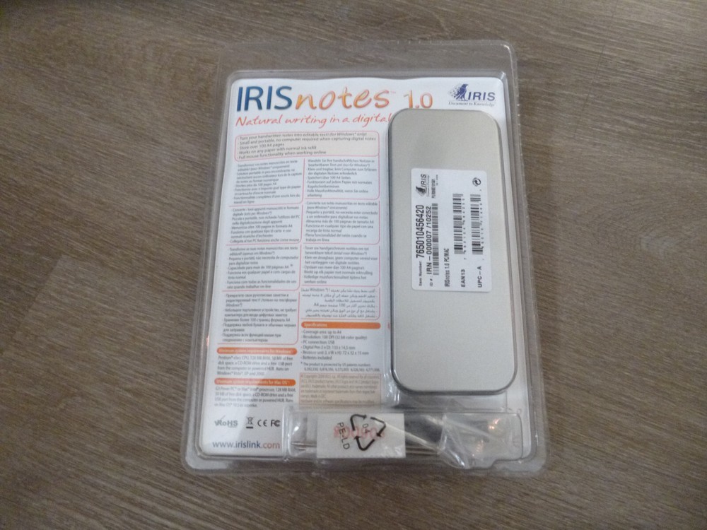 New IrisNotes 1.0 Digital Pen And Mobile Notes Taker USB Iris Notes
